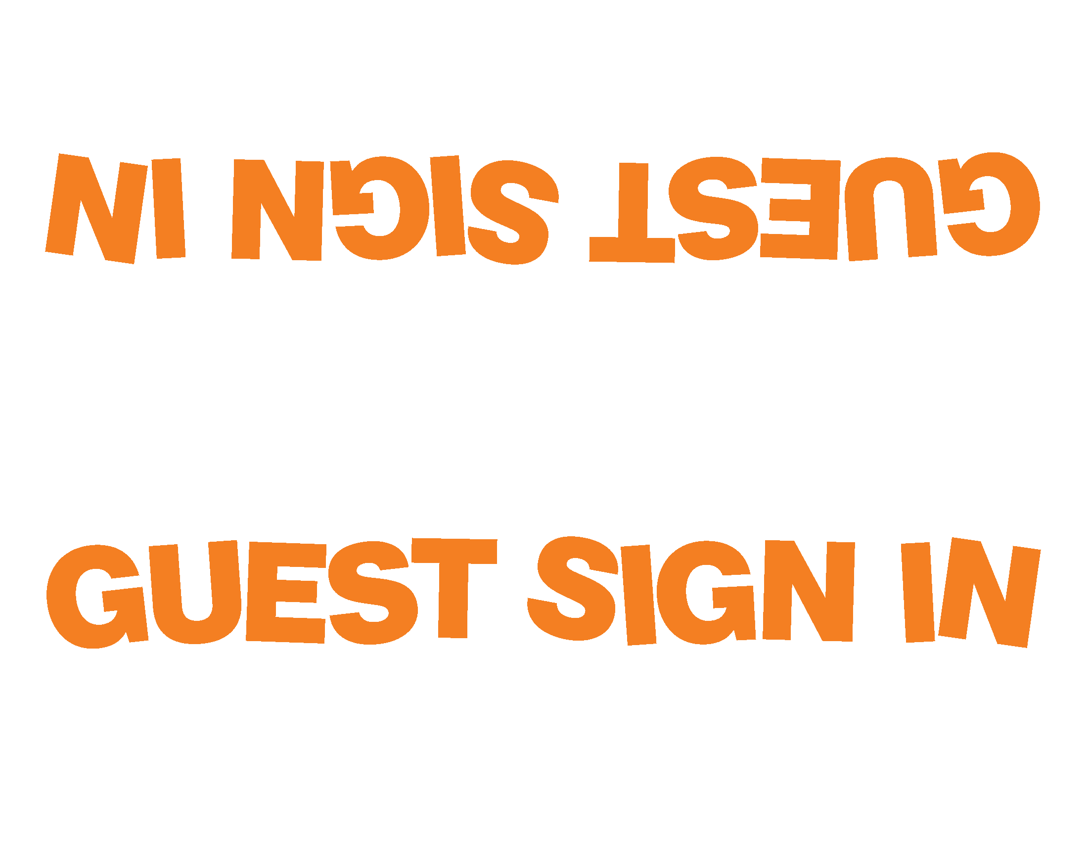 Portfolio Show Campaign: Guest Sign-in Slips & Sign